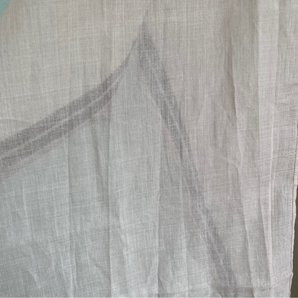 EILEEN FISHER 100% organic cotton embroidered hem serape scarf poncho shawl OS - Picture 10 of 16